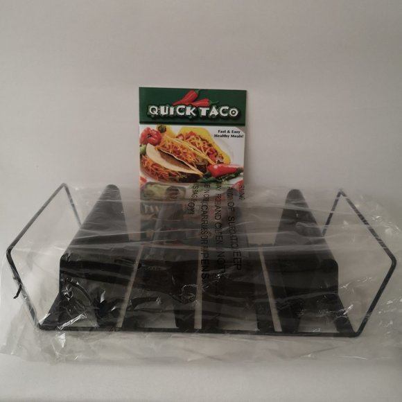 Quick Taco As-Seen-On-TV Non-Stick Baking Rack & Server New-in-Box Recipe Guide - Picture 4 of 6
